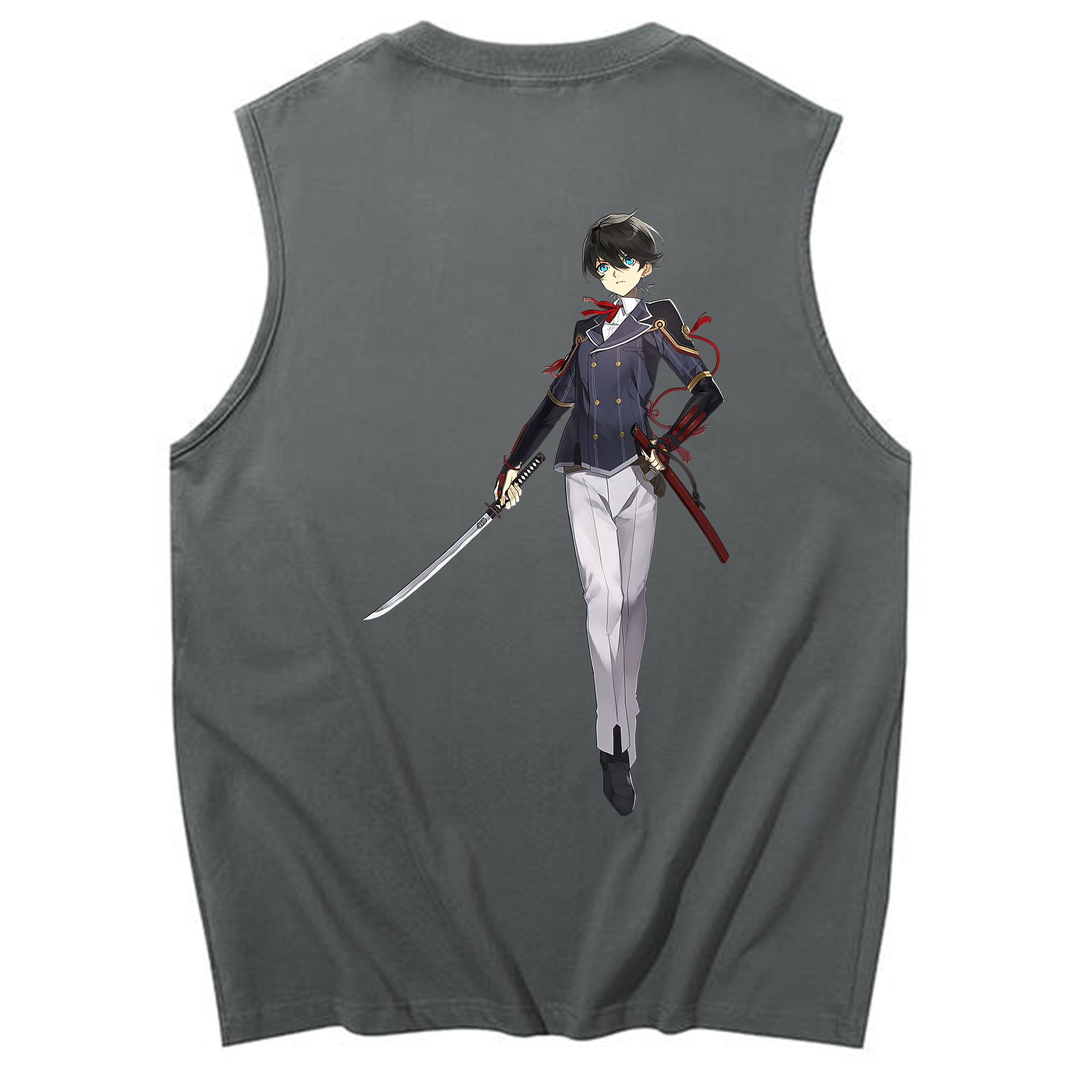 （画像用） 刀剣乱舞 Touken Ranbu コットン100％タンクトップ（背面プリント）